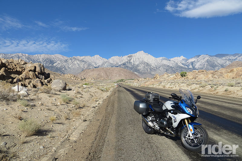 The 2016 BMW R 1200 RS turned out to be the ideal bike for this journey: a powerful engine, manageable weight, easy-to-use luggage, a comfortably sporty riding position, great handling thanks to the Dynamic ESA suspension--and heated grips (for that 36-degree morning in Lake Tahoe)--made for an enjoyable 1,500 mile loop. (Photo: the author)