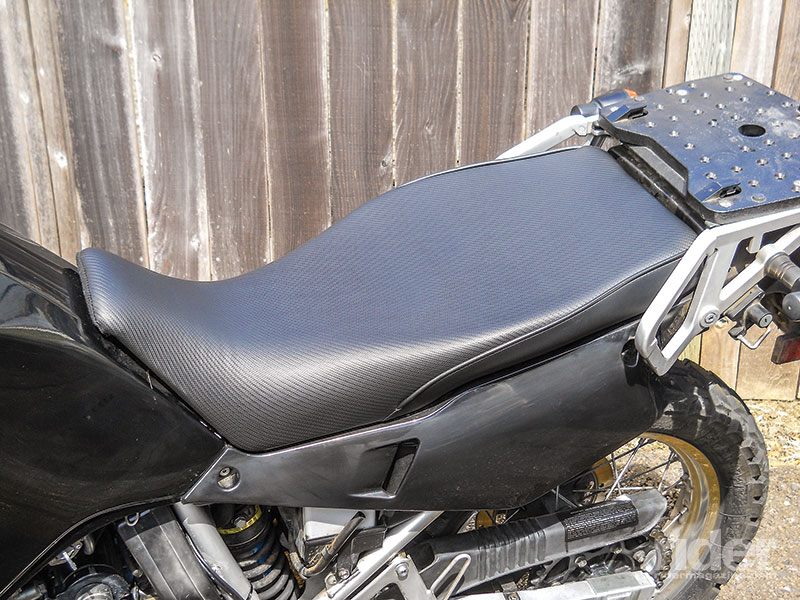 Sargent World Sport Touring Seat on a KLR650.