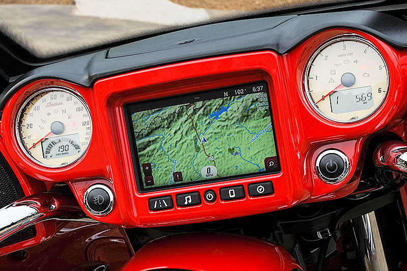 Ride Command System navigation display