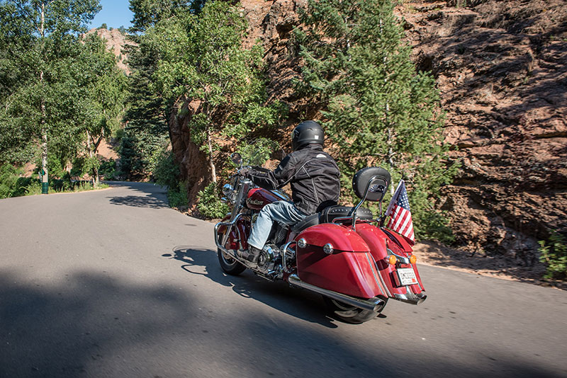 A Sisters rider winds through Utah on an Indian Springfield. (Photo: Sara Liberte/Indian Motorcycles)