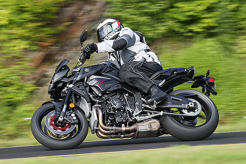 Standard equipment on the FZ-10 includes drive modes, multi-mode traction control, ABS and cruise control.