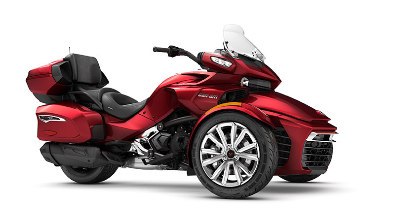 2017 Can-Am Spyder F3 Limited in Intense Red.