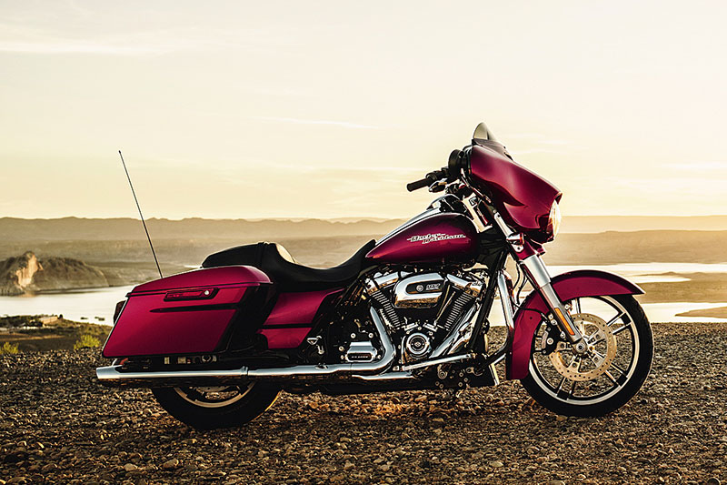 For 2017, the Milwaukee-Eight 107 (107 cubic inches, 1,750cc) with precision oil cooling will power the the Street Glide, Street Glide Special (shown above), Road Glide, Road Glide Special, Electric Glide Ultra Classic, Road King and Freewheeler models.