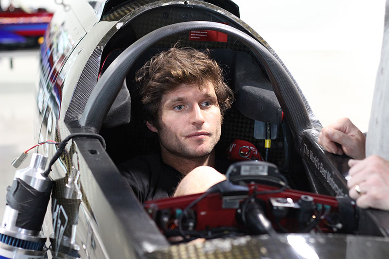 Racer and land speed record holder Guy Martin.