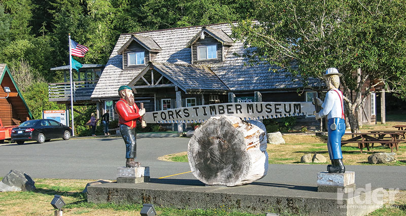 The Timber Museum in Forks, on the west side of the Olympic Peninsula, gives a great insight into the rough life that the lumberjacks had in years past, and still do today. 