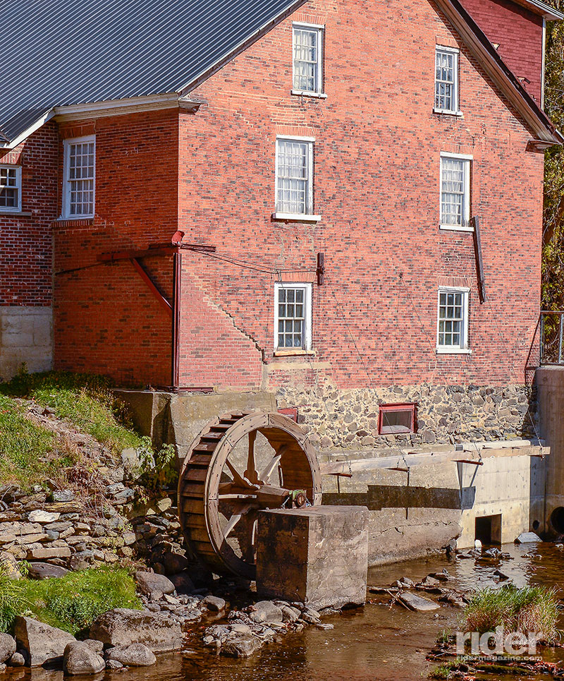 Cornell Mill now houses the Missisquoi Museum. Built by Zebulon Cornell in 1830, it operated until 1963. The museum opened in 1964. The water wheel was built in 1970.