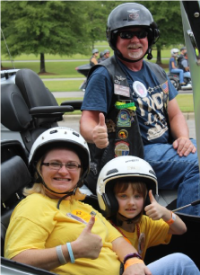 Star Shelby and her mom enjoy the Birmingham event. (Photo: Ride For Kids)