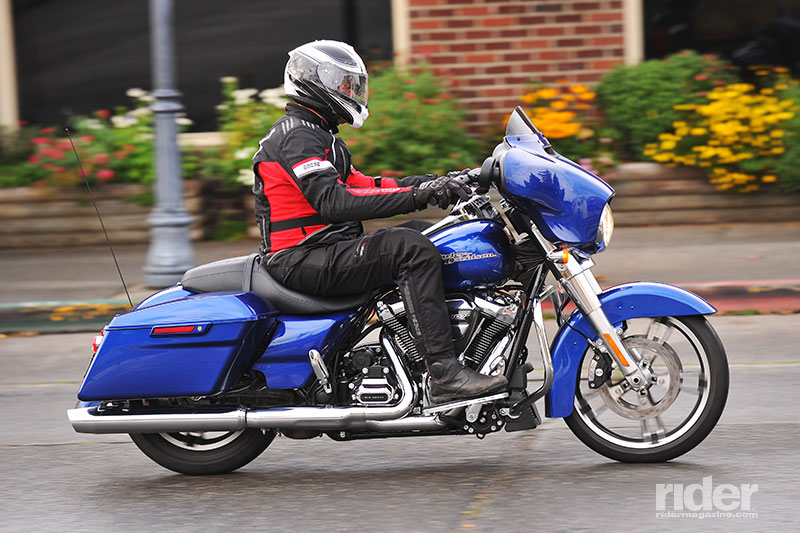 A new counterbalancer in the Milwaukee-Eight reduces vibration at idle by 75 percent, and a redesigned exhaust moves heat away from the rider and passenger.