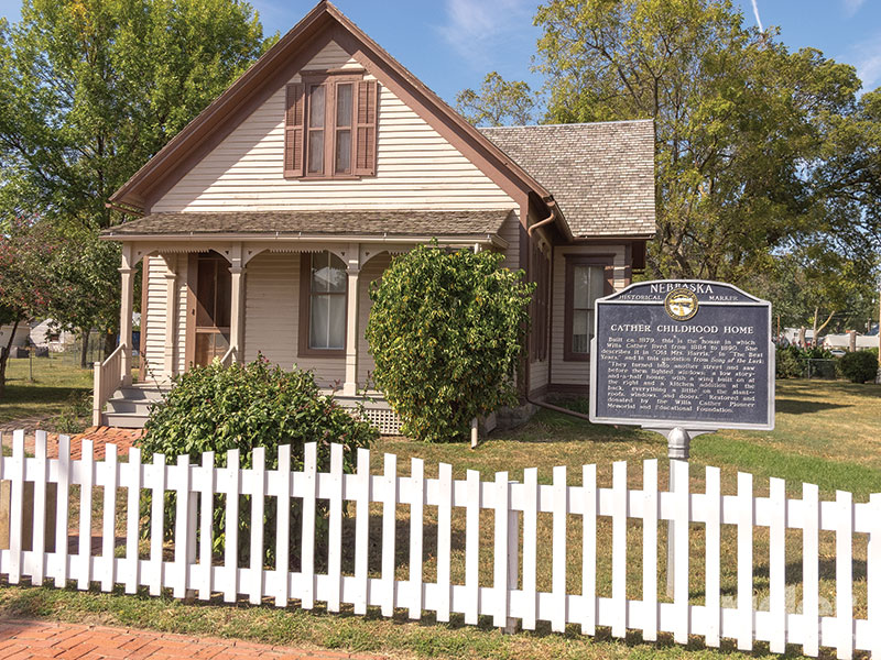 Pulitzer Prize-winning novelist Willa Cather described her childhood home in Red Cloud, Nebraska, as “...everything a little on the slant.”