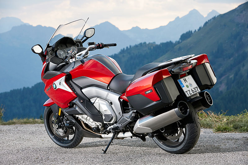 The 2017 BMW K 1600 GT has new side trim and larger wind deflectors.