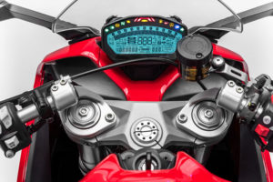 The Ducati SuperSport's instrumentation is fully digital, and the bike is compatible with the Ducati Multimedia System.