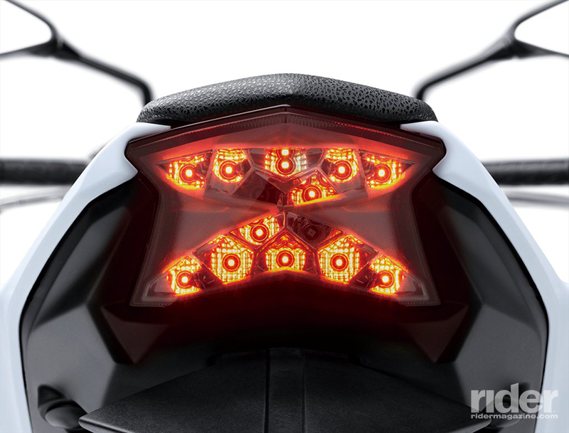 A distinctive "Z" LED taillight will stand out in a crowd.