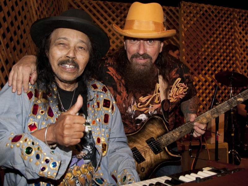 A very sick Deacon Jones escaped the hospital to go hang out and play some blues in the foothills with Charlie Bechtel