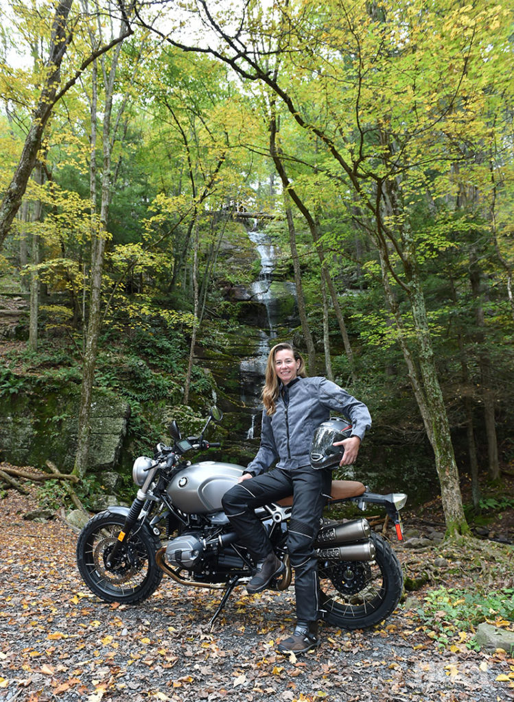 The author is all smiles as we pause for a break at Buttermilk Falls. (Photo: Jon Beck)