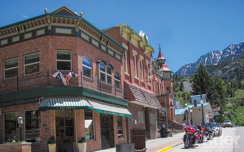 Ouray (pronounced YOU-ray), at the north end of the Million Dollar Highway, is known as Little Switzerland; its Victorian architecture provides a scenic contrast to the steep mountains surrounding it. 