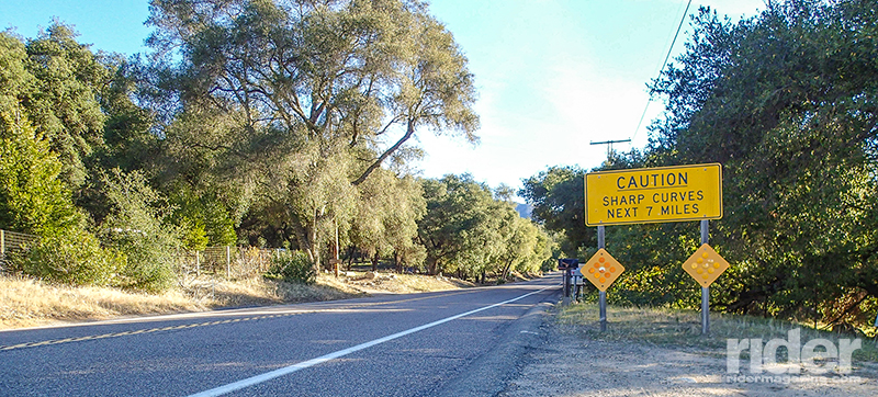 You can’t say they didn’t warn you.  There is some serious climbing and twisting ahead to reach the Palomar  Mountain summit.