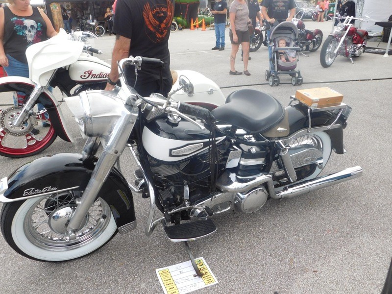 This pristine Shovelhead was an entry in the Vintage Class at the Rat's Hole Show on Beach Street