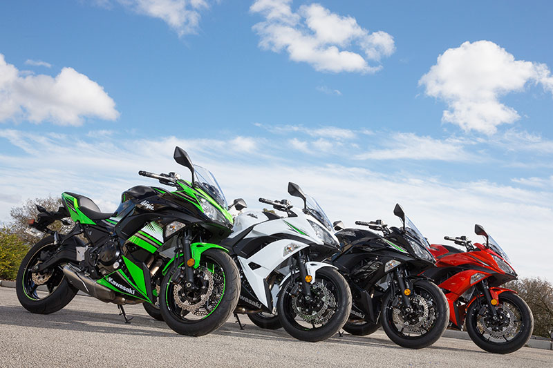 2017 Kawasaki Ninja 650 four colors