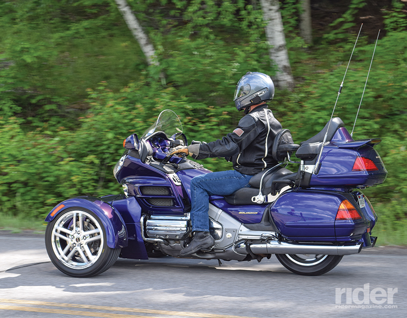 The Prowler RT feels immediately familiar because, well, it is. Built directly onto the Honda Gold Wing platform with no alterations, the rider feels  right at home.