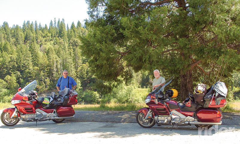 The State of Jefferson Scenic Byway attracts motorcyclists from around the region. These two hail from the Reno/Sparks area of Nevada, and take a riding vacation each summer to travel the motorcycle-friendly roads of Jefferson.