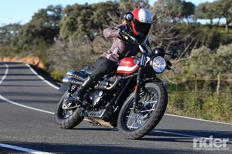 With a punchy new engine and more compact size, the new Street Scrambler excels in the twisties.