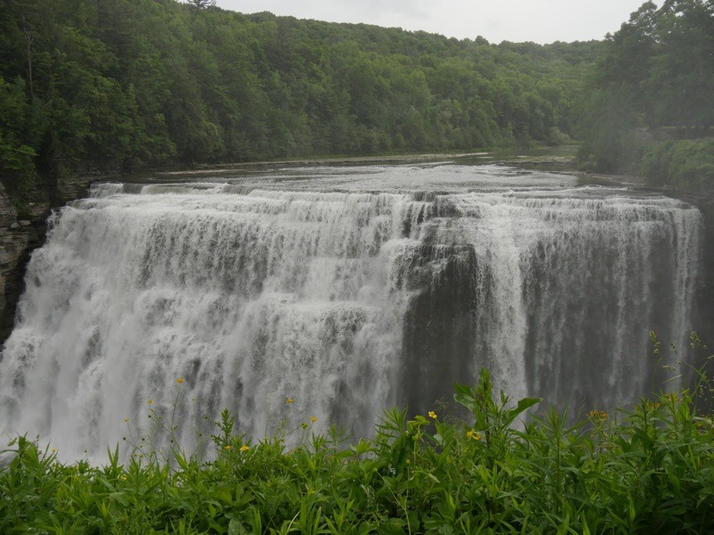 Just a few hundred feet from the Glen Iris Inn are the majestic 107-foot-high "Middle Falls"