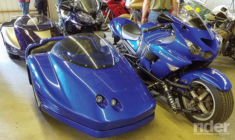 Fast Hacks: these sidecar outfits were built using a Kawasaki ZX14 and a Kawasaki Concours 14. 
