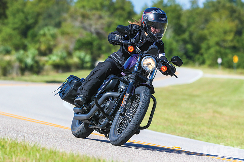 Bridgestone Battlecruise H50 tires on a Harley-Davidson Sportster. Photo by Brian J. Nelson.