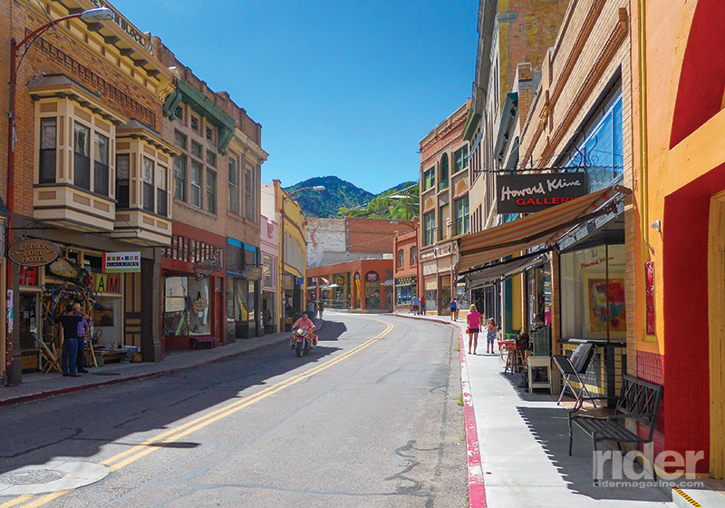 Bisbee’s main street is a colorful smorgasbord of quaint eateries and interesting shops. 