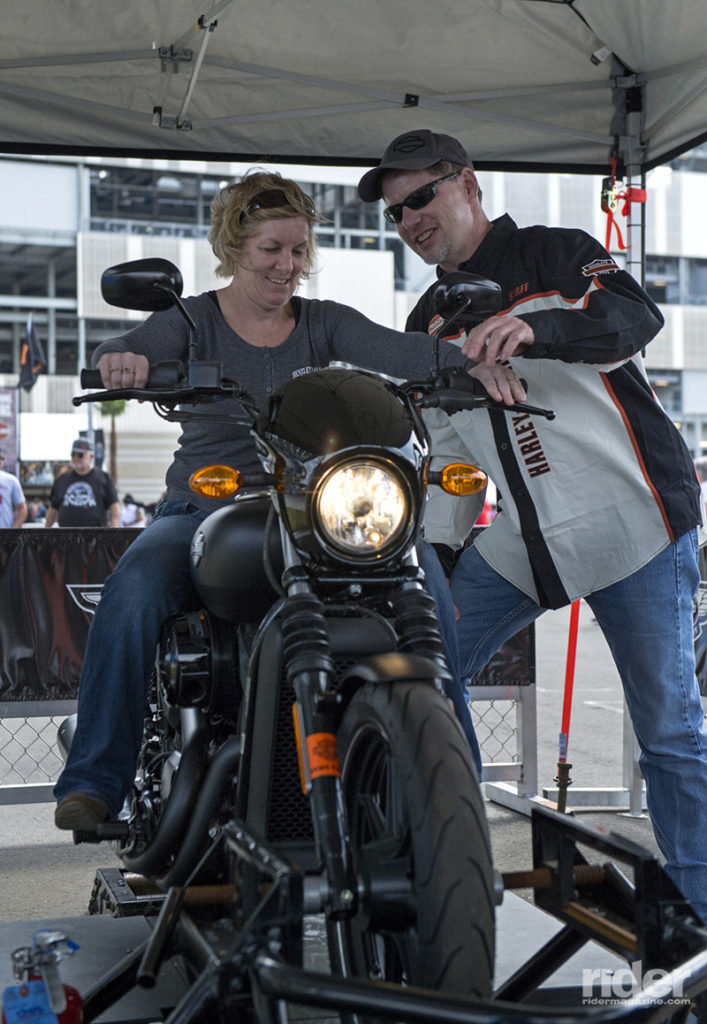 Harley-Davidson Jumpstart ride demo.