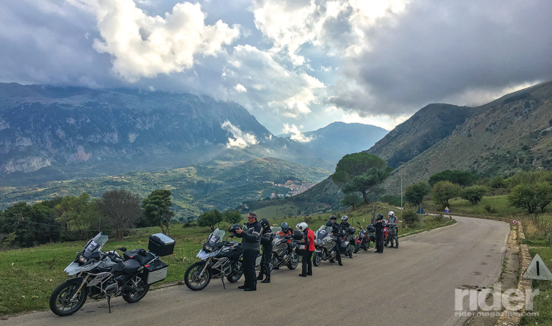 This was towards the end of our “rest” day ride near Cefalù, a scenic romp through the mountains on parts of the legendary Targa Florio road racing course.