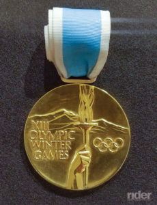 Gold medal from the 1980 Winter Olympics.