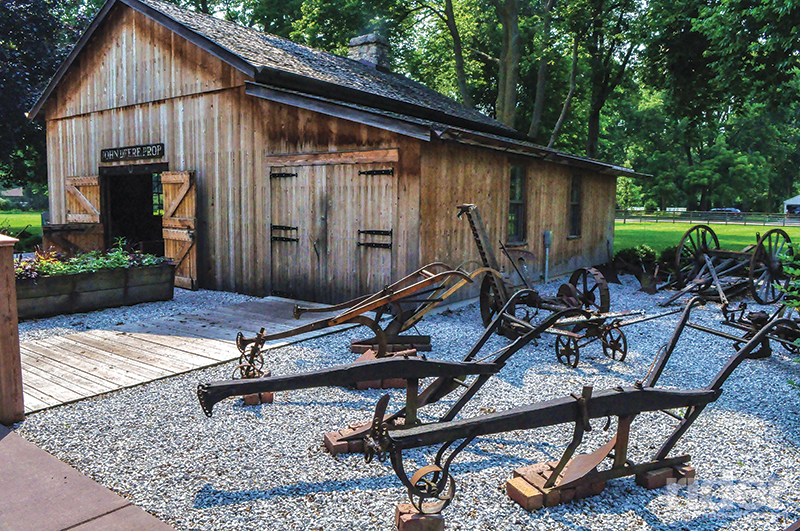John Deere’s blacksmith shop: birthplace of the steel plough that “busted the sod” of the U.S. Midwest.
