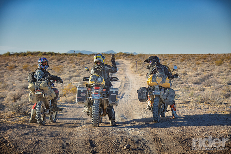 Riders on the Nevada BDR.