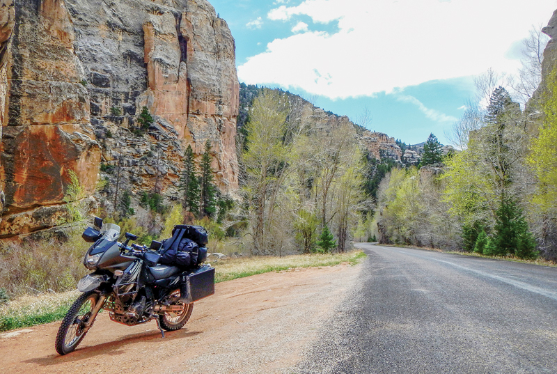 Touring on a KLR650