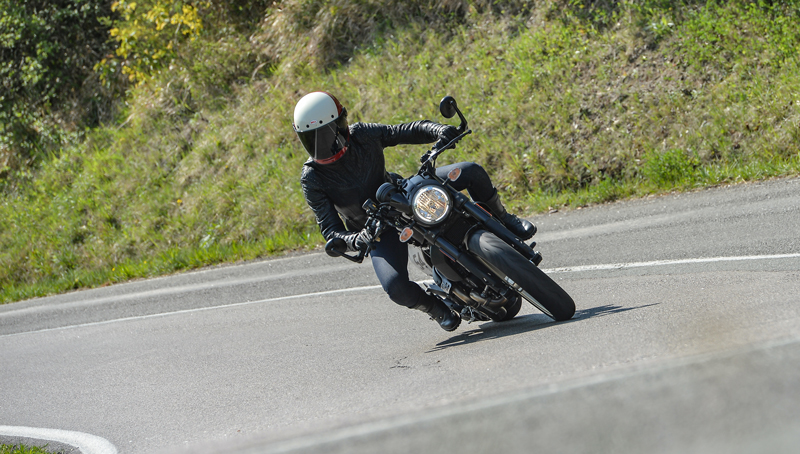 The Cafe Racer proved to be nimble and easy to handle on the technical mountain roads.