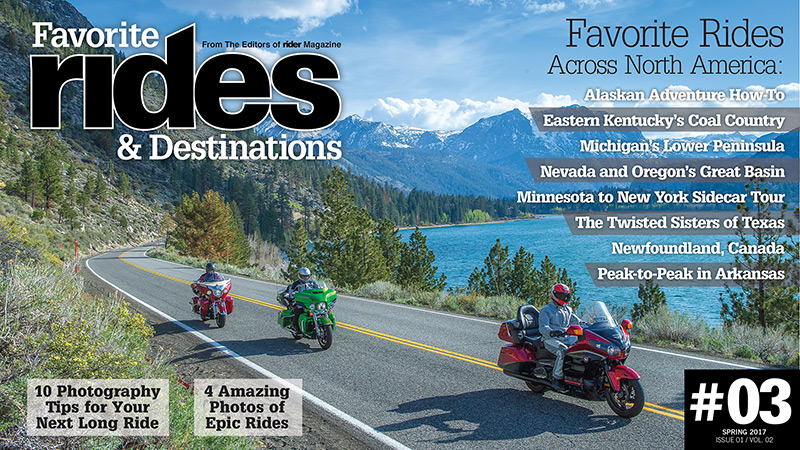 Favorite Rides and Destinations #3, Spring 2017, Cover