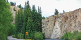 Motorcycle ride Colorado San Juan Mountains Million Dollar Highway