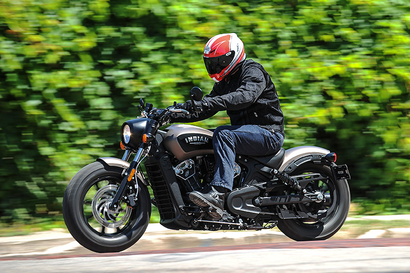 2018 Indian Scout Bobber action