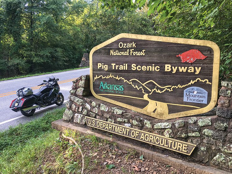 2018 BMW K 1600 B at the Pig Trail Scenic Byway Ozarks