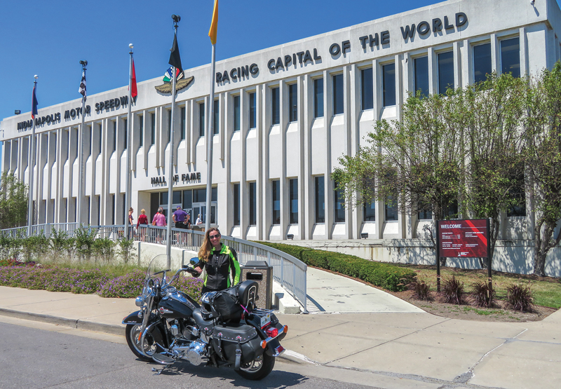 Motorcycle ride through Indiana