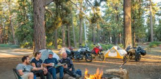 motorcycle camping