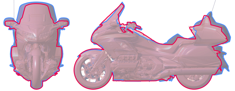 Motorcycle Trunk Saddle Bag Mat Pad For Honda Goldwing 1800 Tour DCT 2018-2020