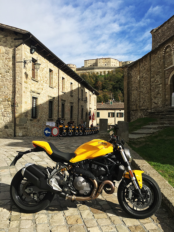 2018 Ducati Monster 821 in San Leo, Italy