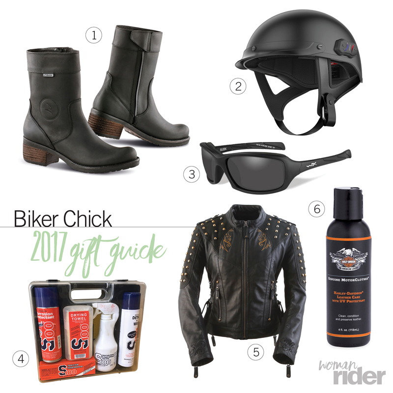 women motorcycle rider gift guide