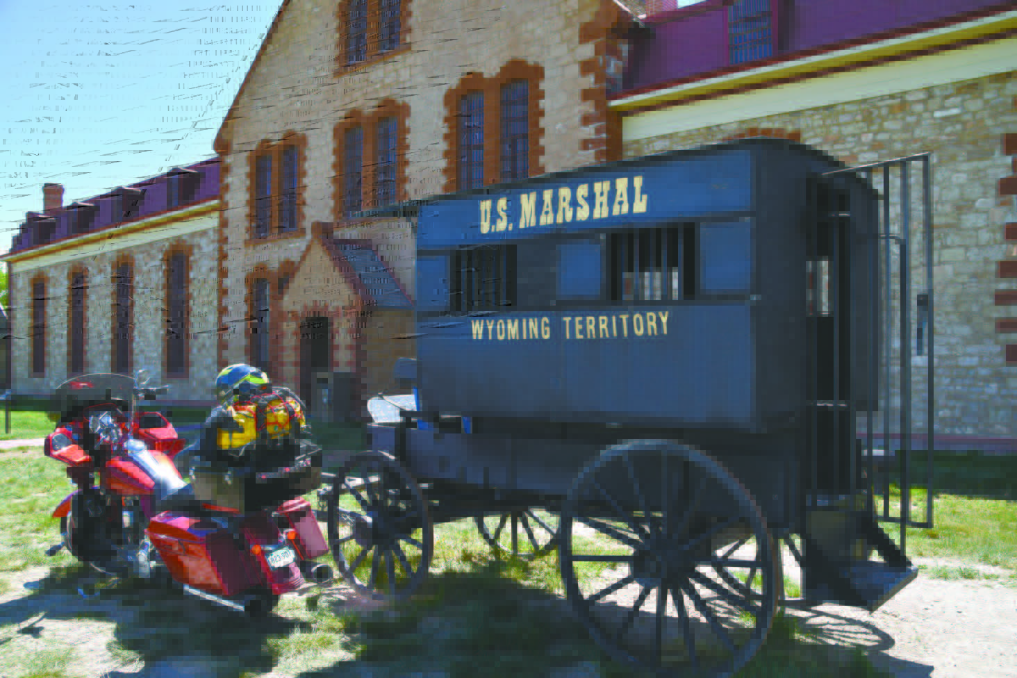 Prisoner wagon at the old Wyoming Territorial Prison