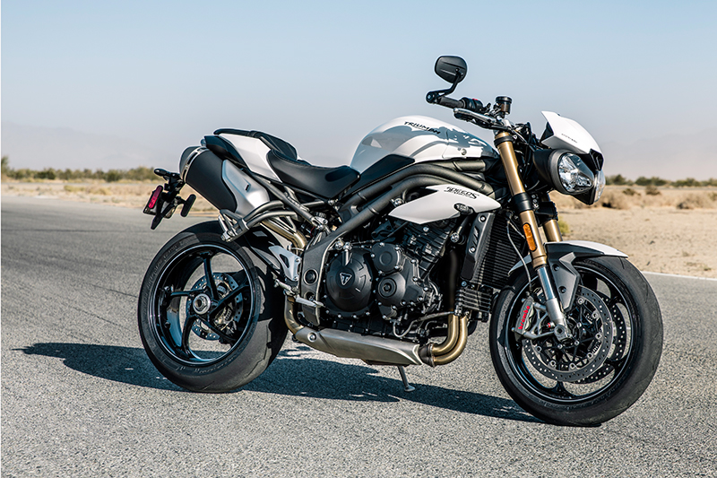 2018 Triumph Speed Triple S in Crystal White