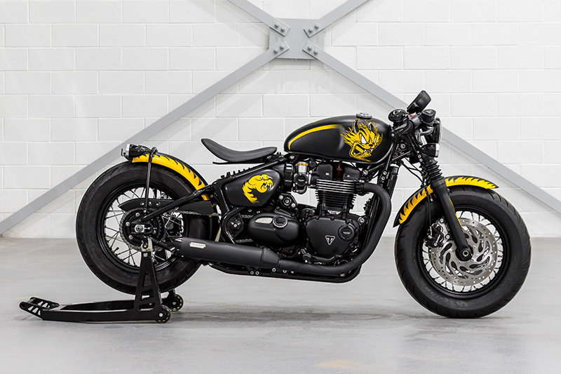 Triumph Bobber customized by D*Face.