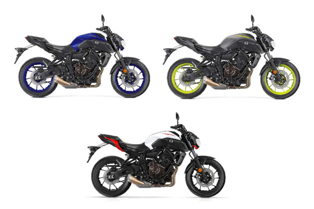 yamaha mt 07 blue 2020