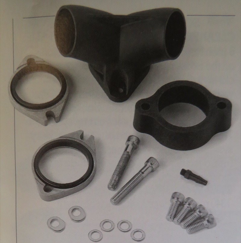 When Harley first offered Screamin’ Eagle intake manifolds, they were for butterfly carbs. Intake velocity was so slow, there was a spacer about a half-inch thick included in the kit… to give the incoming charge a little extra room (and time) to get moving in the right direction. Since then, manifold designs have slightly improved (a gentler bend on the short side mostly) and factory carbs have increased velocity, especially SE Mikunis! Today these spacers are obsolete… or are they just forgotten? One wonders if any real improvement in Harley’s badly-shaped manifold might still come from adding a spacer.